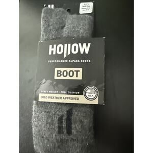 Hollow Alpaca Socks, Grey, Boot Socks, Medium W 7-10 M 8-10